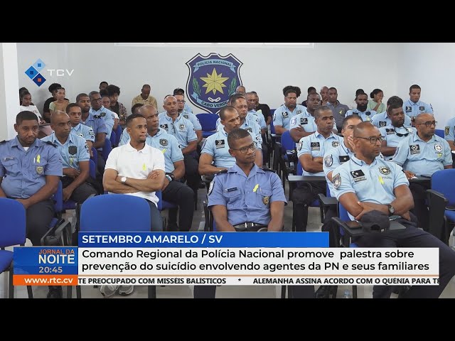 ⁣Polícia Nacional realiza palestra sobre prevenção do suicídio para agentes e familiares