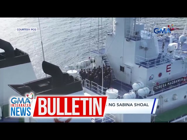 ⁣BRP Teresa Magbanua, umalis ng Sabina Shoal ayon sa ulat ng USNI News | GMA Integrated News Bulletin