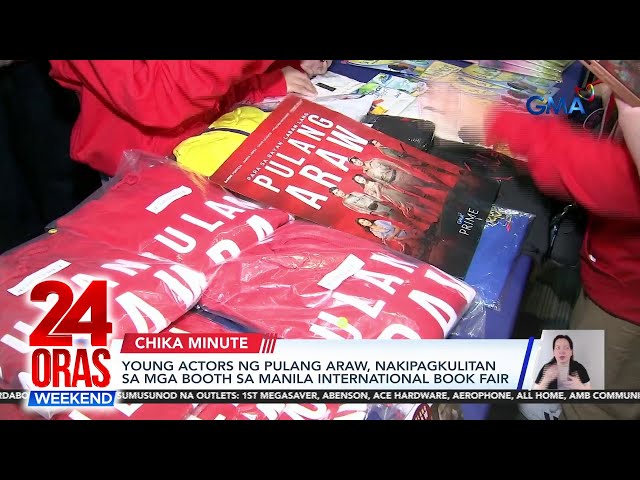 ⁣Young actors ng Pulang Araw, nakipagkulitan sa mga booth sa Manila... | 24 Oras Weekend