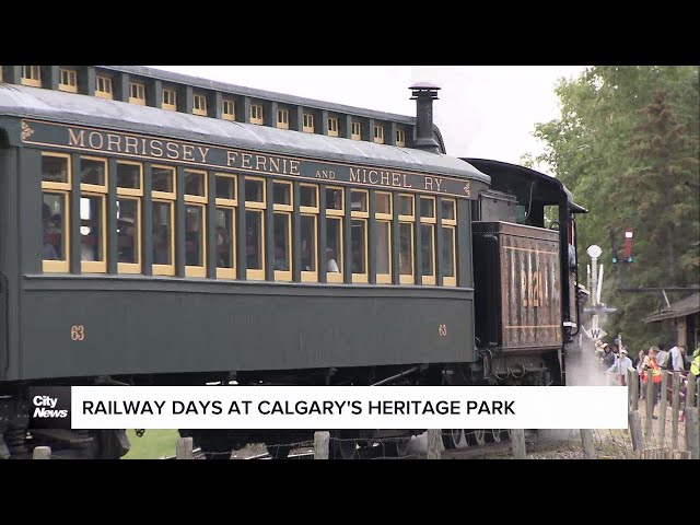 ⁣Railway Days is back at Calgary’s Heritage Park