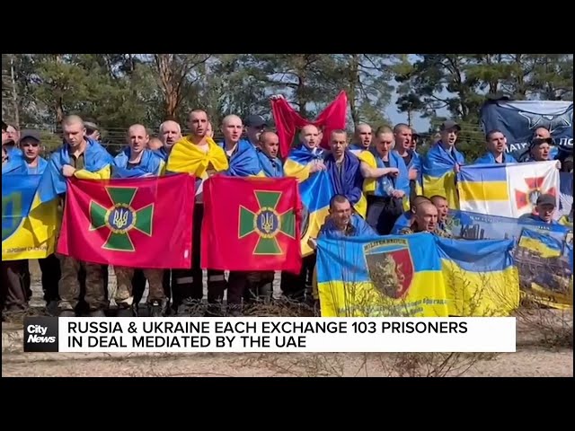 ⁣Russia and Ukraine conduct large scale prisoner swap