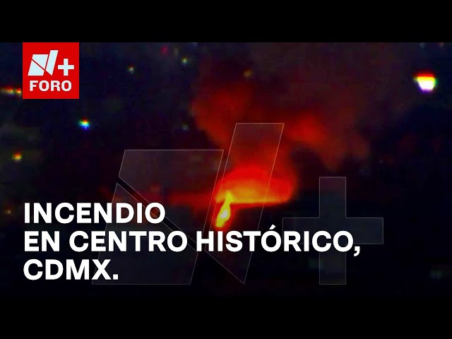 ⁣Reportan incendio en bodega del Centro Histórico de la Ciudad de México - Las Noticias