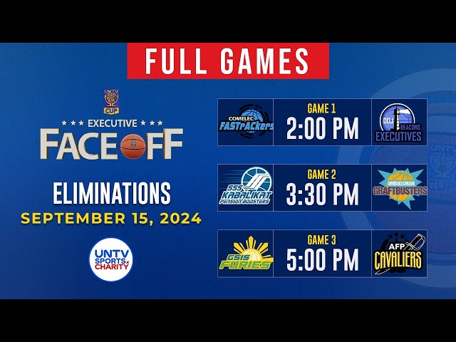 ⁣LIVE FULL GAMES: UNTV Cup Executive Face-Off at Novadeci Convention Center, QC | Sep. 15, 2024