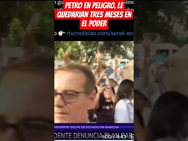 ⁣PETRO EN PELIGRO. LE QUEDARIAN TRES MESES EN EL PODER