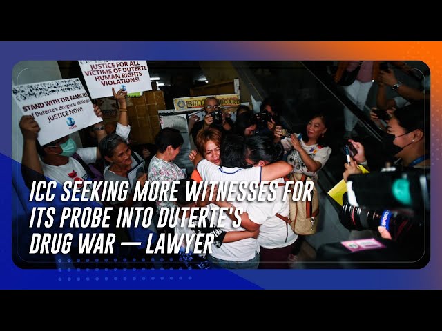 ⁣ICC seeking more witnesses for its probe into Duterte's drug war — lawyer | TeleRadyo Serbisyo