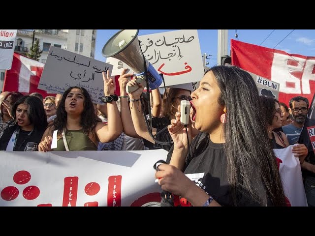 ⁣Tunisia's presidential campaign season starts against backdrop of protests, arrests