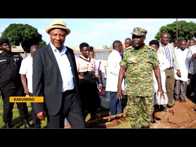 ⁣Minister Kabyanga delivers computers to Kakumiro district schools and health centers