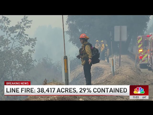 ⁣Damage inspections teams going through Line Fire evacuation areas