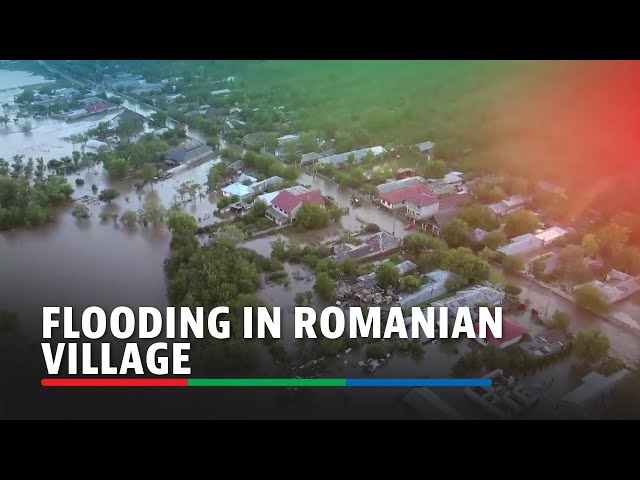 ⁣Extent of damage in flood-hit Romanian village | ABS-CBN News