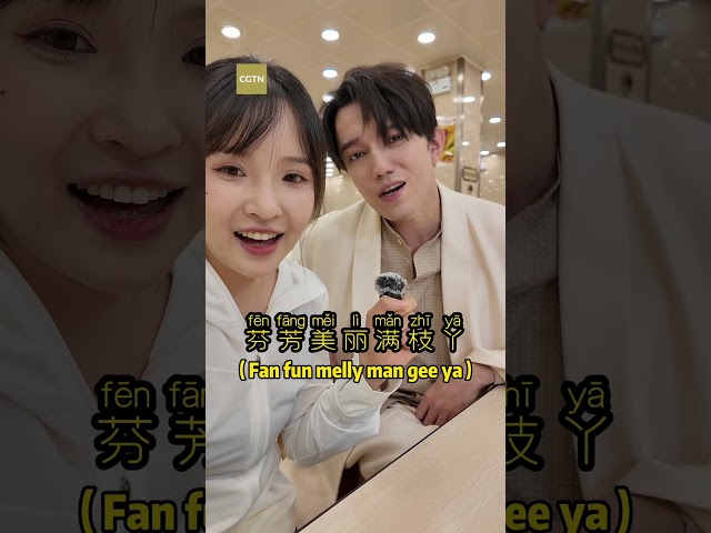 ⁣Watch: Dimash rates reporter's singing after teaching her a famous Chinese song