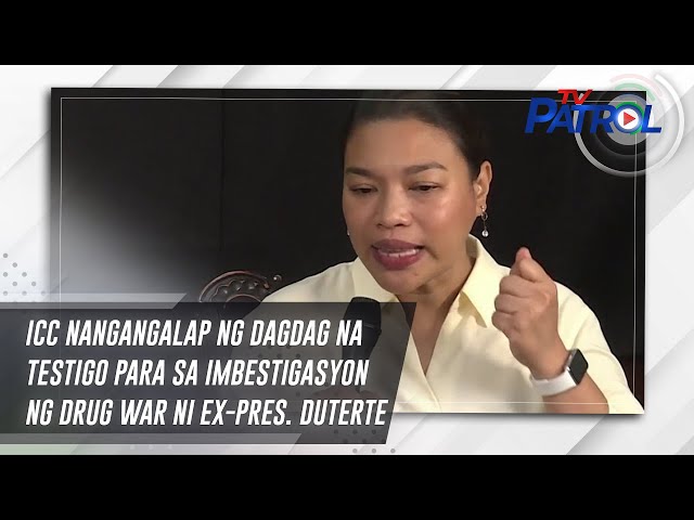 ⁣ICC nangangalap ng dagdag na testigo para sa imbestigasyon ng drug war ni ex-pres. Duterte