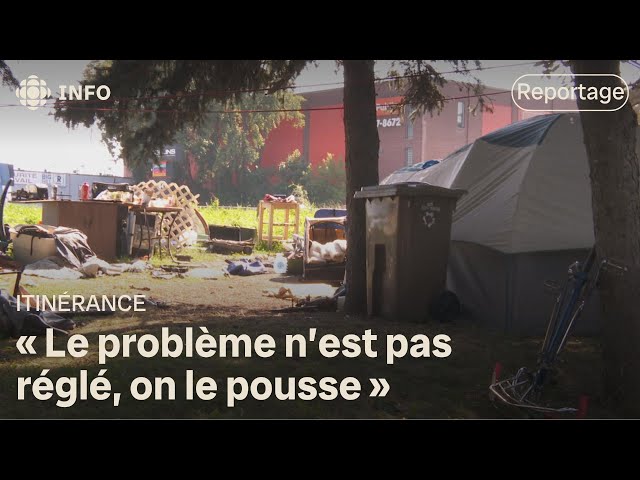 ⁣Itinérance : le campement sur la rue Notre-Dame s'est agrandi