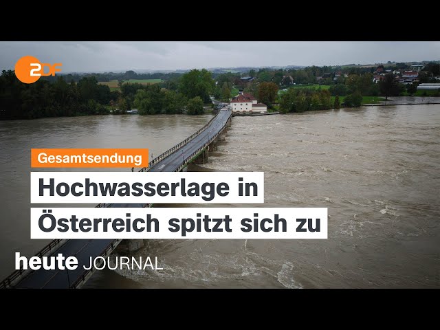 ⁣heute journal vom 14.09.2024 Bangen in Österreich, Hochwasser in Europa, Tag der Tropenwälder