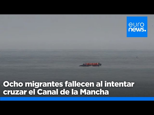 ⁣Al menos ocho inmigrantes han muerto intentando cruzar el Canal de la Mancha