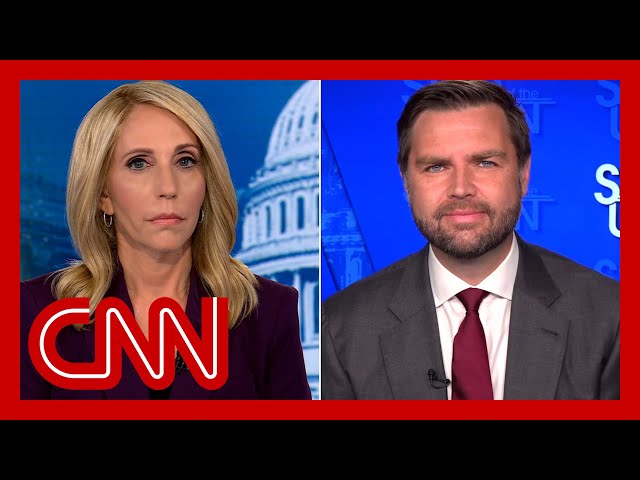 ⁣Dana Bash and JD Vance clash over baseless claims about Haitian immigrants (Part 1/2)