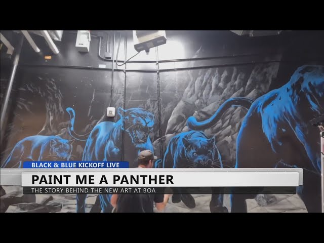 ⁣The story behind the new art deep inside Bank of America Stadium.