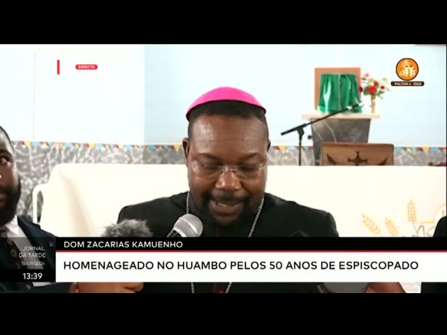 ⁣DOM Zacarias Kamuenho homenageado no Huambo pelos 50 anos de Espiscopado