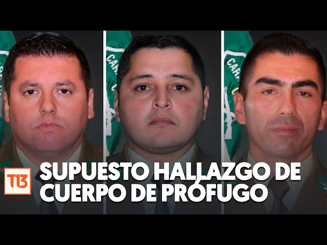 ⁣Operativo tras supuesto hallazgo de cuerpo de prófugo acusado por el asesinato de tres carabineros