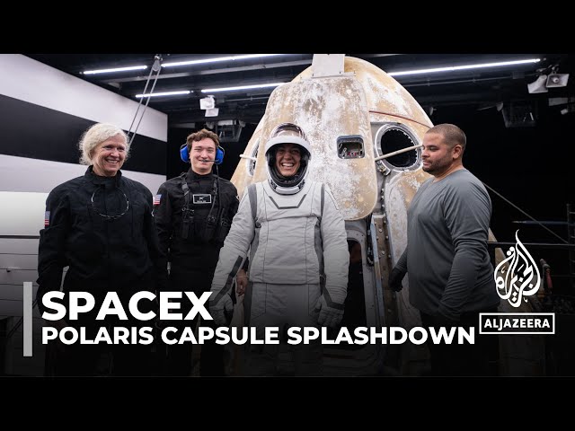 ⁣SpaceX’s Polaris Dawn returns to Earth after first private spacewalk