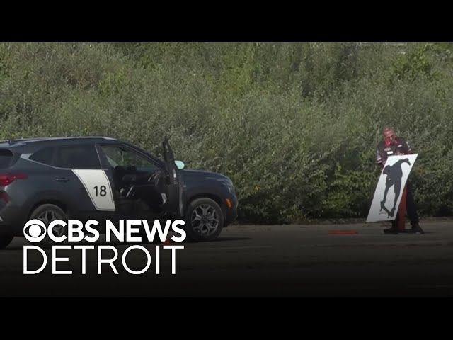 ⁣Teens learning safe driving through simulated dangers