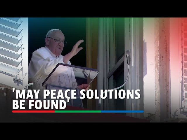 ⁣Pope appeals for peace in the Middle East and calls for release of hostages | ABS-CBN News