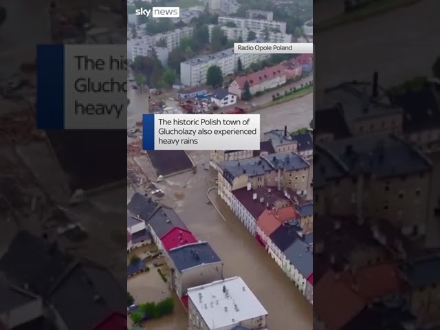 ⁣Floods in Europe: Helicopter evacuates woman