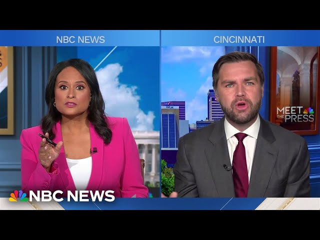 ⁣JD Vance doubles down on false claims about Haitian immigrants in Springfield