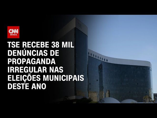 ⁣TSE recebe 38 mil denúncias de propaganda irregular nas eleições municipais deste ano | Agora CNN