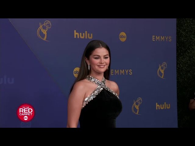 ⁣On The Red Carpet: Selena Gomez arrives at the Emmy Awards 2024