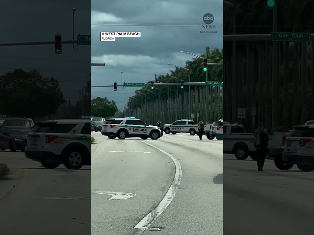 ⁣Police respond after gunshots reported near Trump’s Florida golf course