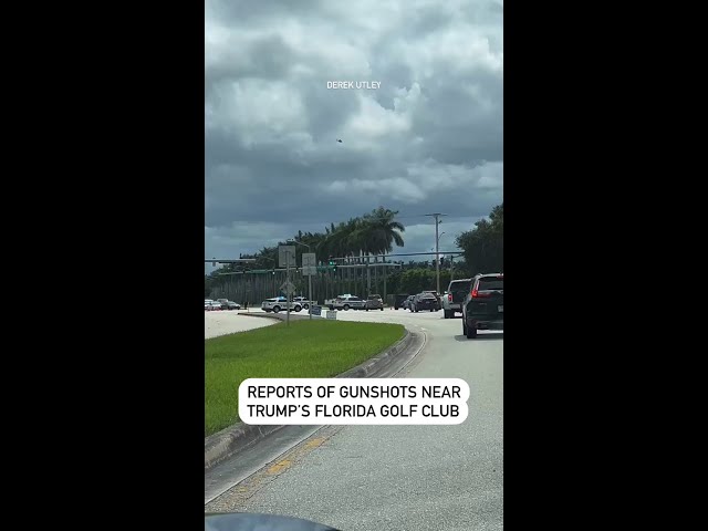 ⁣Trump safe after gunshots near his Florida golf course