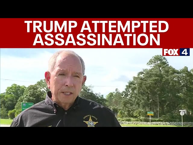 ⁣Trump golf course shooting: Sheriff on suspect's arrest