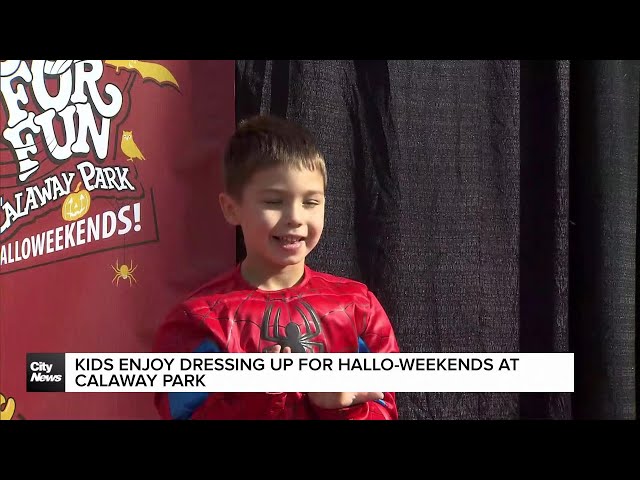 ⁣Kids dressing up for Hallo-Weekends at Calaway Park