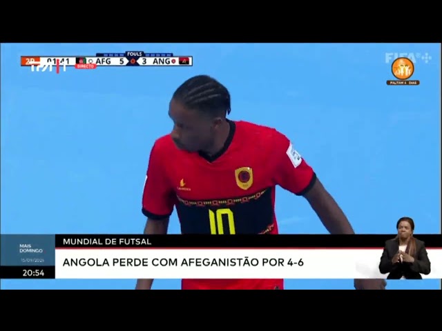 ⁣Mundial de Futsal - Angola perde com Afganistão por 4-6