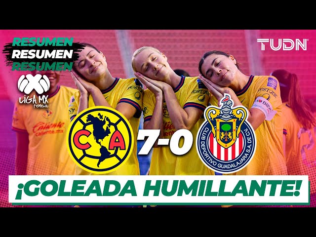 ⁣Resumen y goles  | América 7-0 Chivas  | Liga Mx Femenil AP2024-J9 | TUDN