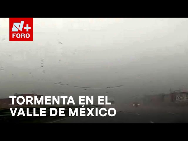 ⁣Lluvias y granizo azotan el Valle de México, Ecatepec y Tecámac muy afectados  - Las Noticias