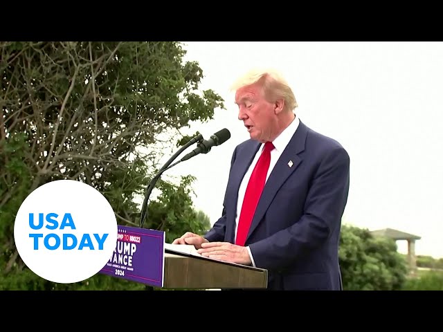 ⁣Trump says he is 'safe and well' after shots fired at golf course | USA TODAY