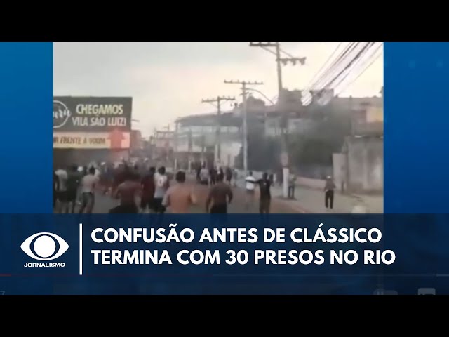 ⁣Confusão antes de clássico termina com 30 presos no Rio de Janeiro | Band em Alta