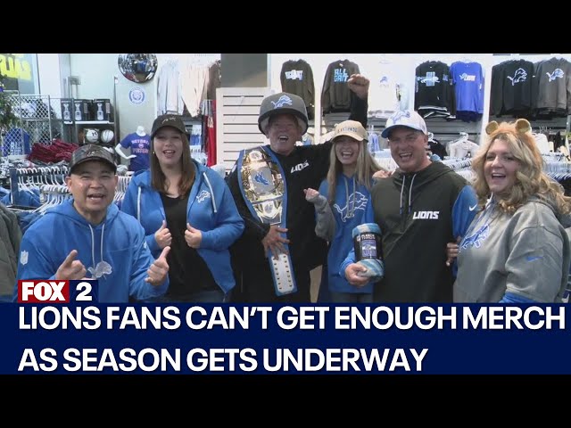 ⁣Lions fans flock to get gear as season unfolds