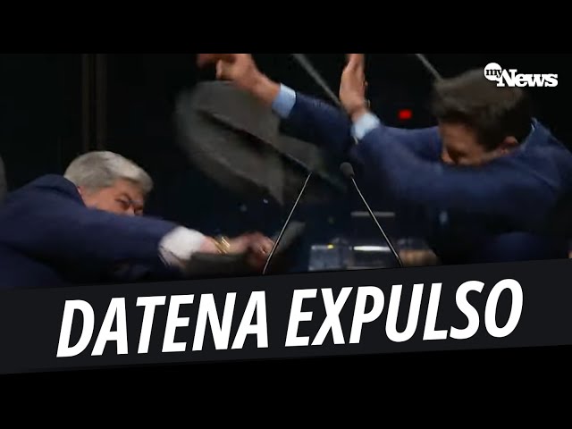 ⁣VEJA IMAGENS EXCLUSIVAS DA EXPULSÃO DE DATENA DO DEBATE APÓS AGREDIR PABLO MARÇAL