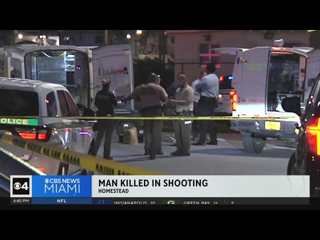 ⁣Man killed in Homestead shooting