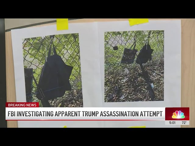 ⁣FBI investigating apparent Trump assassination attempt