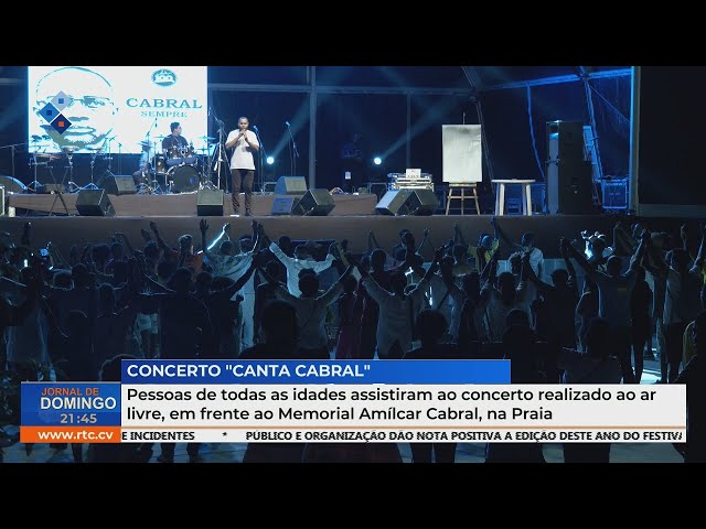 ⁣Público de todas as idades assistiu a concerto ao ar livre no Memorial Amílcar Cabral, na Praia