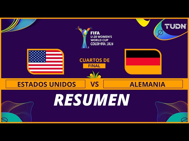 Resumen y goles | Estados Unidos 2(3)-(1)2 Alemania | Mundial Femenil Sub20 | TUDN