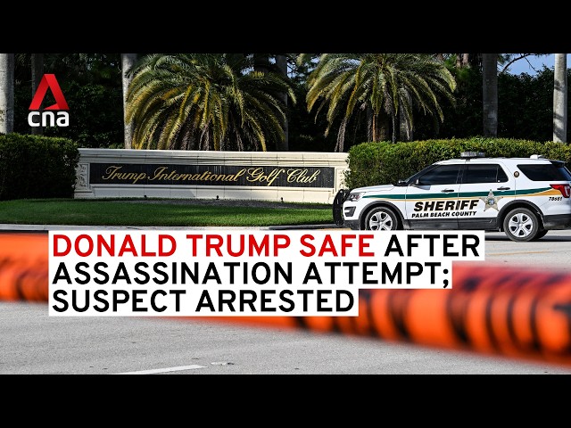 ⁣Donald Trump safe after apparent assassination attempt at Florida golf course