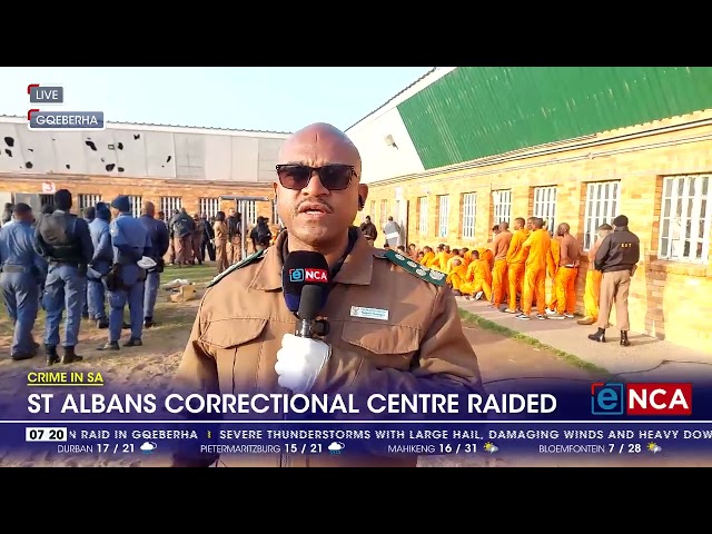 ⁣Crime In SA | St Albans Correctional Centre raided