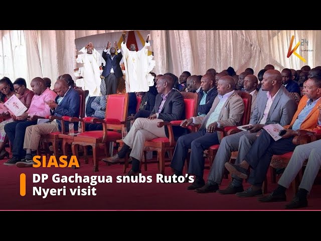 ⁣DP Gachagua skips Ruto's Nyeri visit but backs his agenda in Kirinyaga