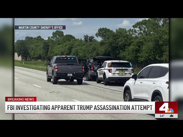 ⁣FBI investigating apparent assassination attempt on Former President Trump