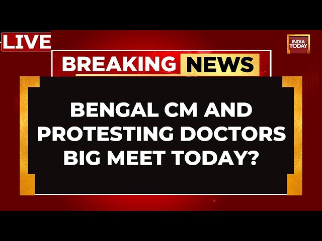 ⁣Kolkata News LIVE | Mamata Banerjee & Protesting Doctors Meet Today At 5 PM? | India Today LIVE