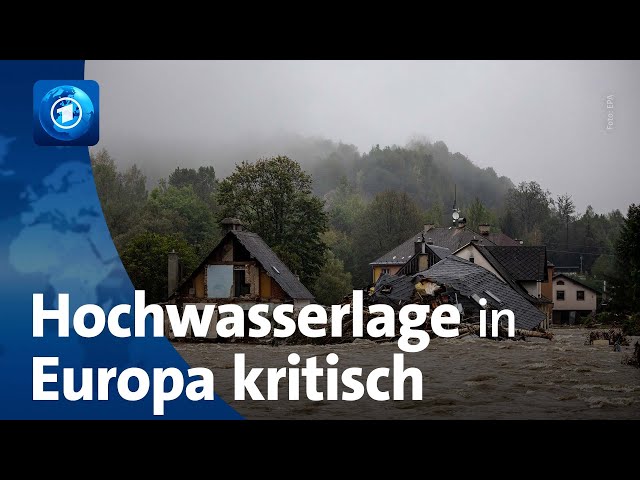 ⁣Hochwasserlage in Europa weiterhin kritisch